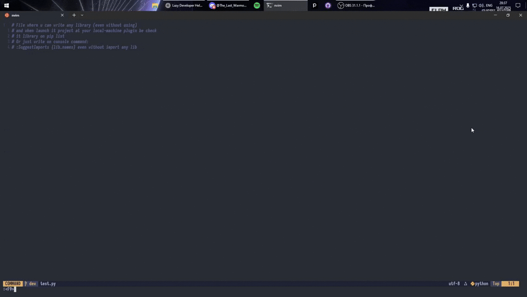 Plugin demonstration GIF